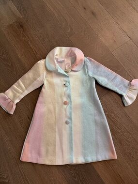 Girls Blueberi Boulevard sparkly multicolored jacket. Size:4T. Gently Used.